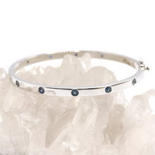 Load image into Gallery viewer, Montana sapphire bangle bracelet
