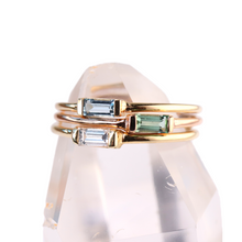 Load image into Gallery viewer, diamond baguette stacking ring
