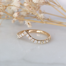 Load image into Gallery viewer, diamond chevron ring
