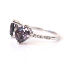 Load image into Gallery viewer, spinel duolitaire ring
